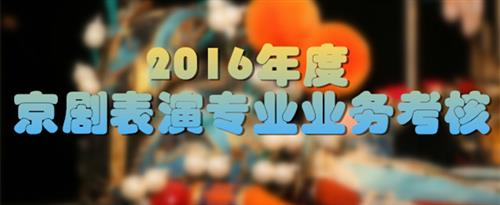 女人操:B视频网站下载国家京剧院2016年度京剧表演专业业务考...